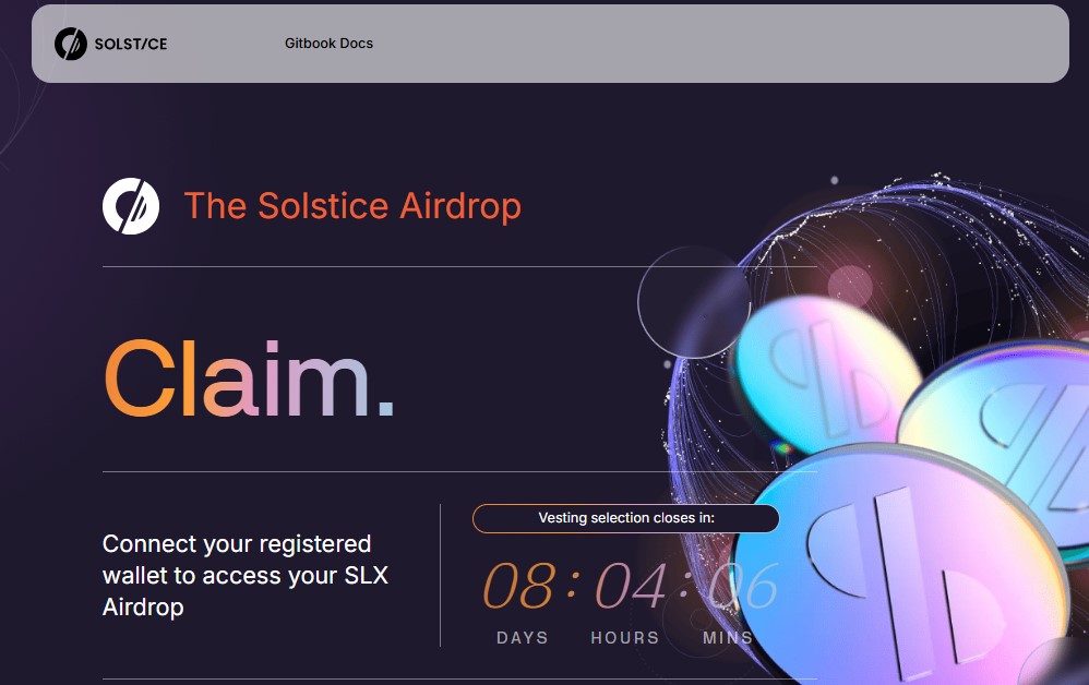 Solstice (SLX) Airdrop 