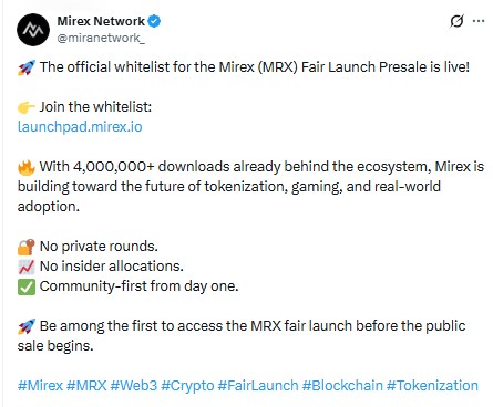 mirex network presale live