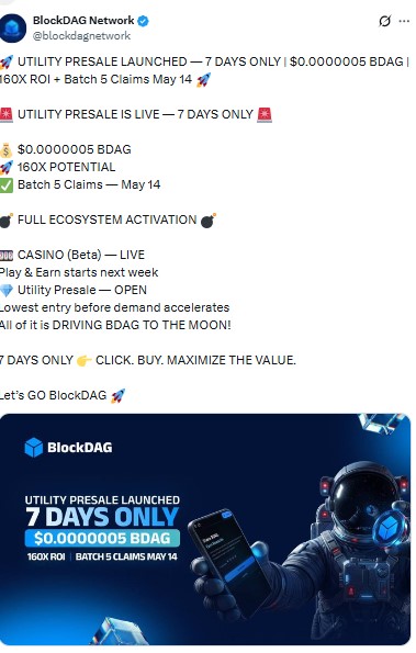 BlockDAG Presale Stage 15 Live:
