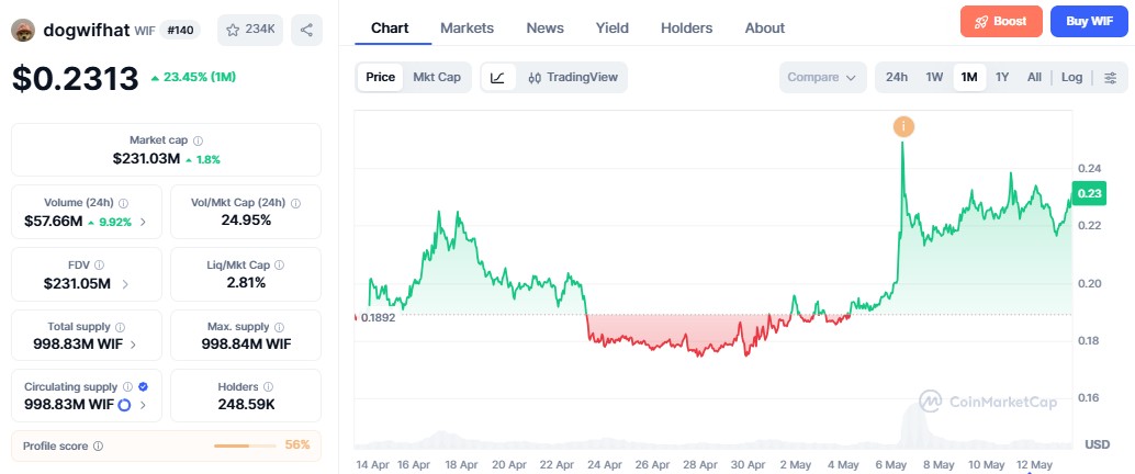 Wif coin price prediction hindi 