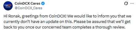 CoinDCX News: $15.99 Million USDT Theft Claim in October 2026
