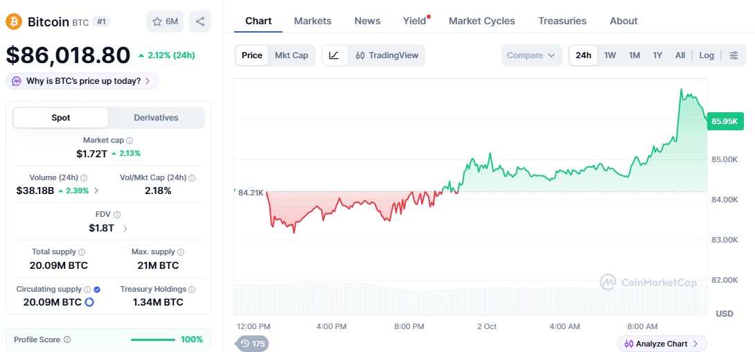 bitcoin price