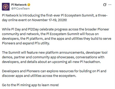 Pi ecosystem summit