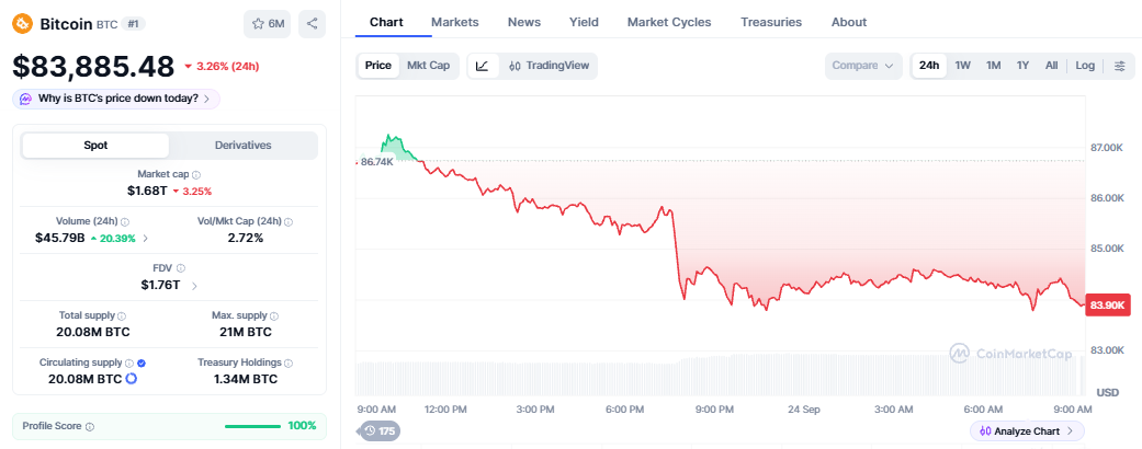 bitcoin price crash today reason