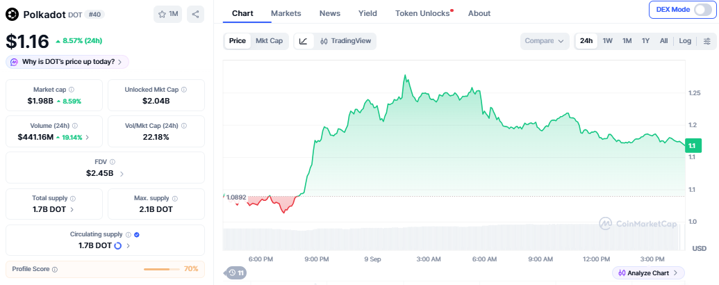 Polkadot Price Prediction Hindi 