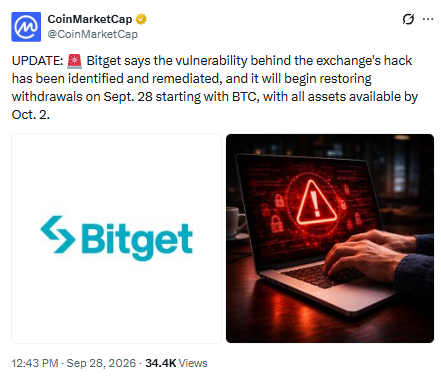 Bitget Hack Update