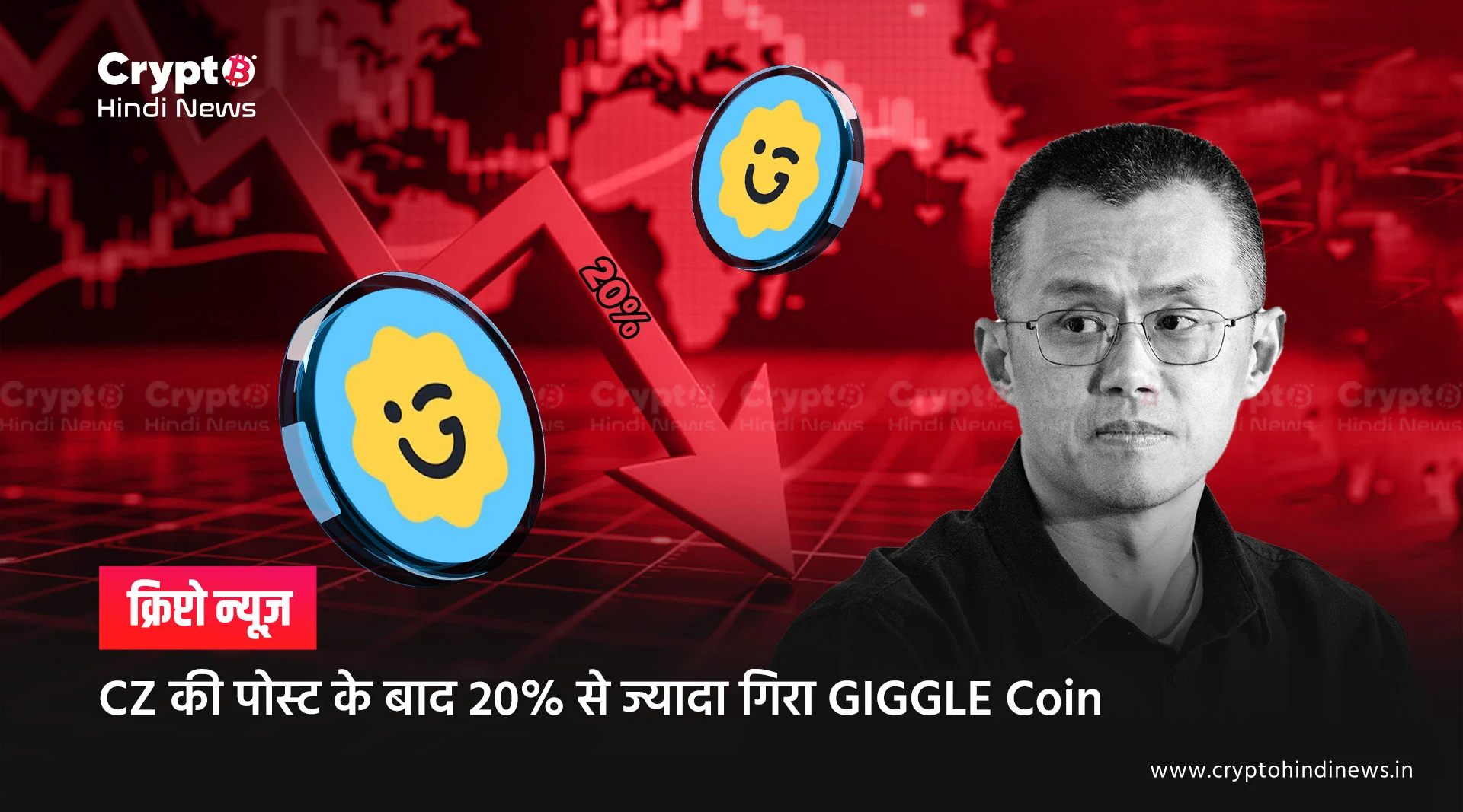 Giggle Coin Price Crash After CZ Post