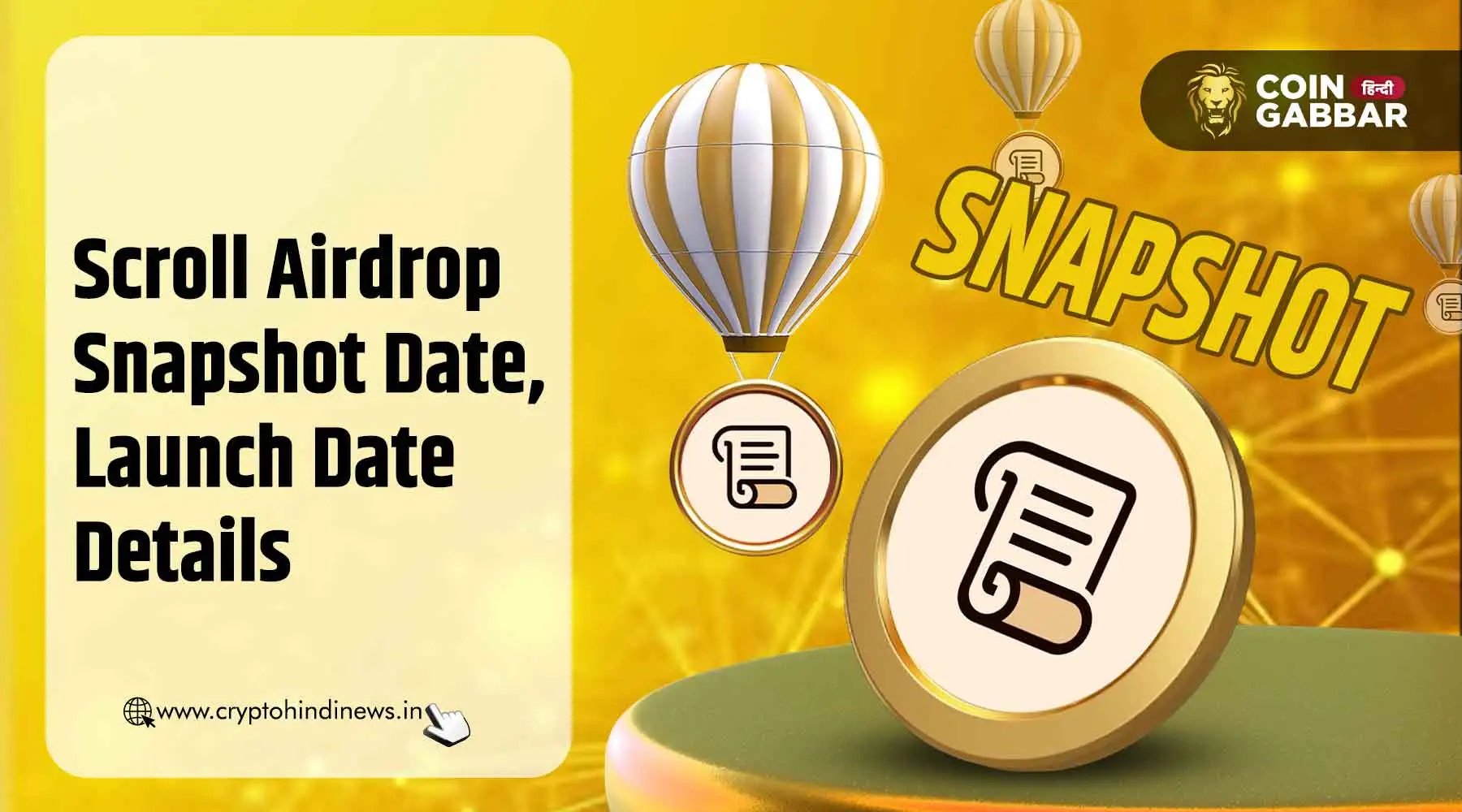 Scroll Airdrop Snapshot और Launch Date, Tokenomics की घोषणा