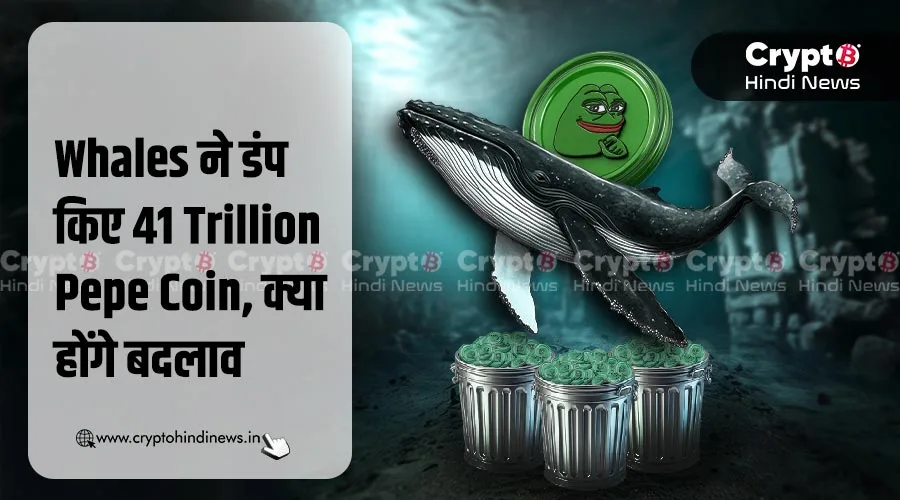 Whales ने डंप किए 41 Trillion Pepe Coin, क्या है संकेत?