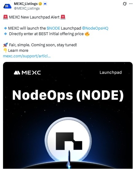 NodeOps (NODE) Launchpad Live