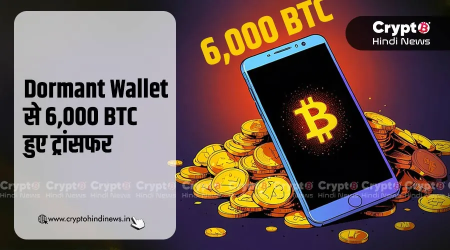 Bitcoin Dormant Wallet से 6,000 BTC हुए ट्रांसफर