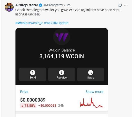 W Coin Price Prediction