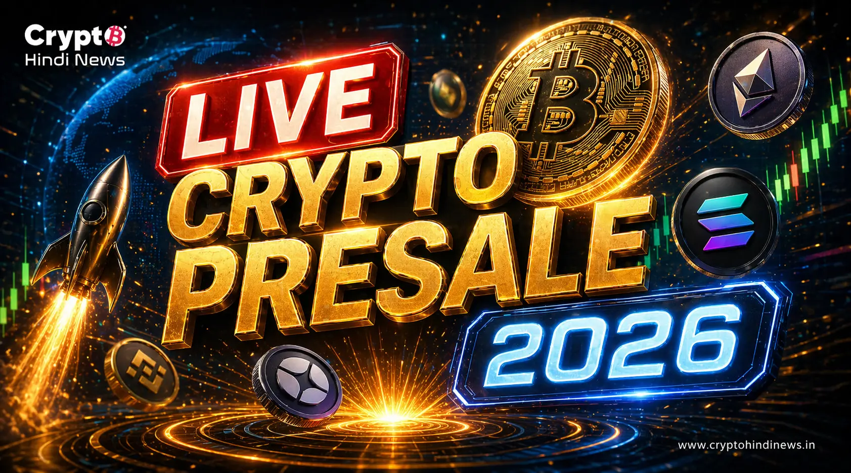 Live Crypto Presale 2026 Picks: निवेशक इन टोकन पर रखें नजर