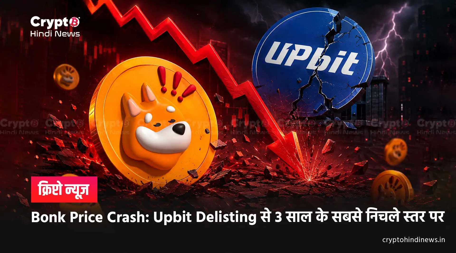 Bonk Price Crash after upbit delisting 