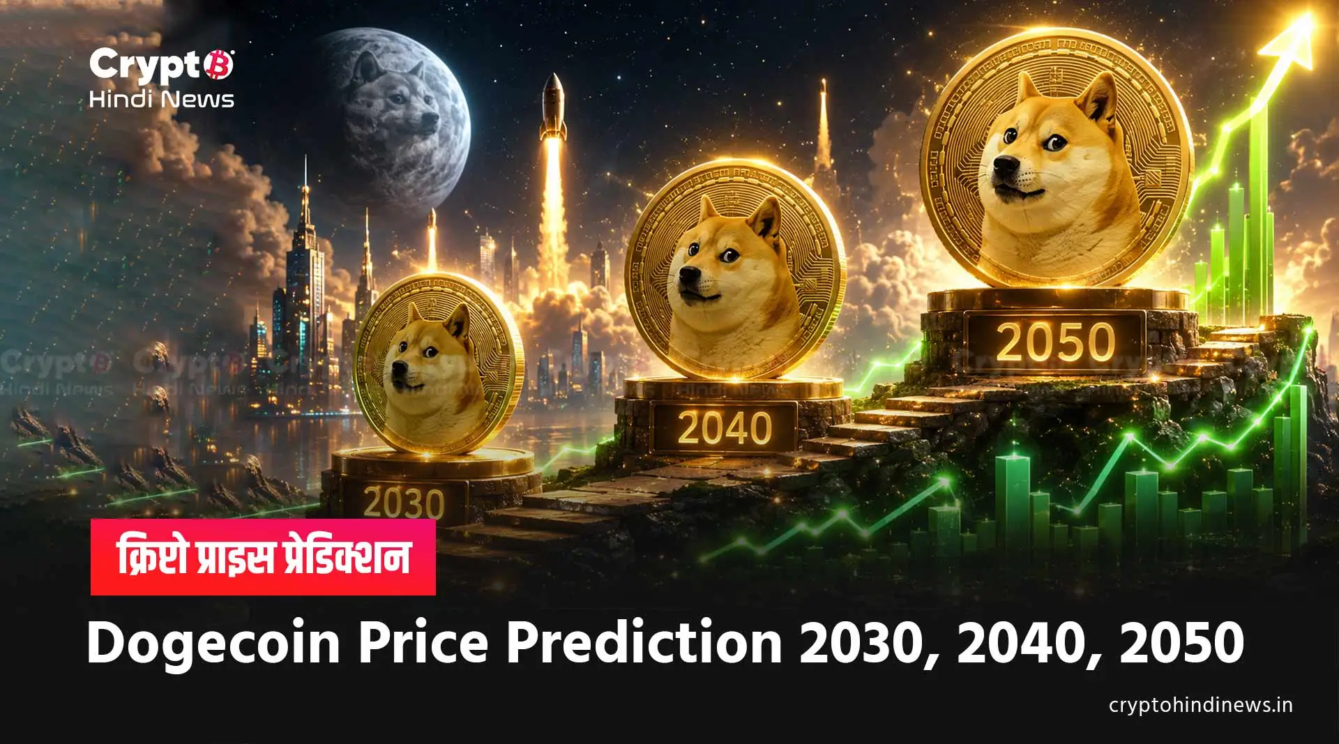 Dogecoin Price Prediction 2030, 2040, 2050 inr