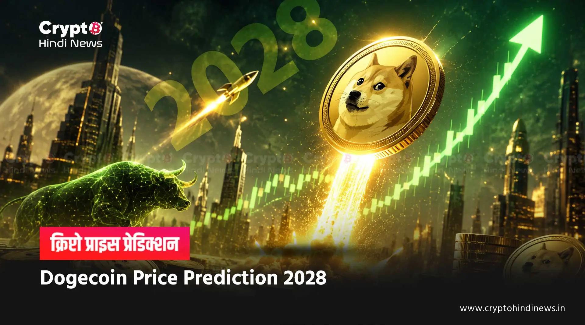 Dogecoin Price Prediction 2028 inr india hindi 
