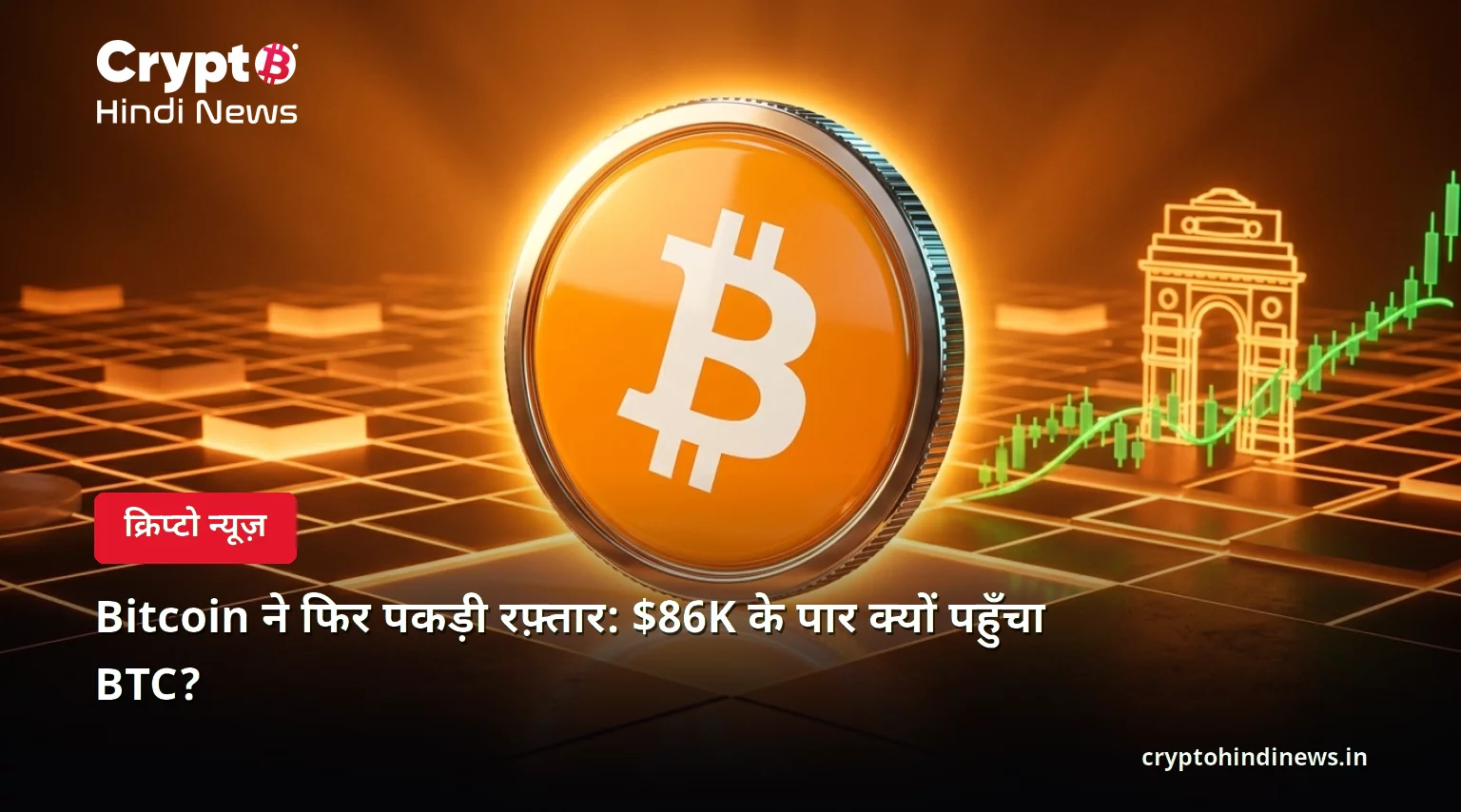 Bitcoin ने फिर पकड़ी रफ़्तार: $86K के पार क्यों पहुँचा BTC?