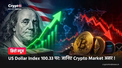 US Dollar Index 100.33 पर: जानिए Crypto Market असर !
