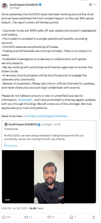 CoinDCX Hack vs WazirX Hack