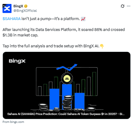 Sahara Data Services Platform Launch