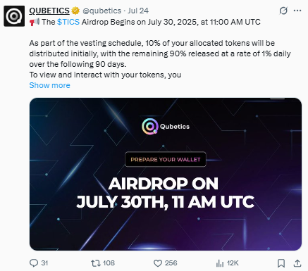 Qubetics Airdrop