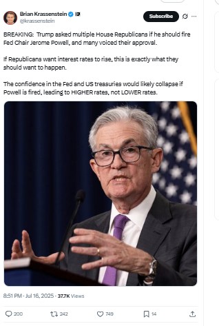 Trump-Powell Letter Leak