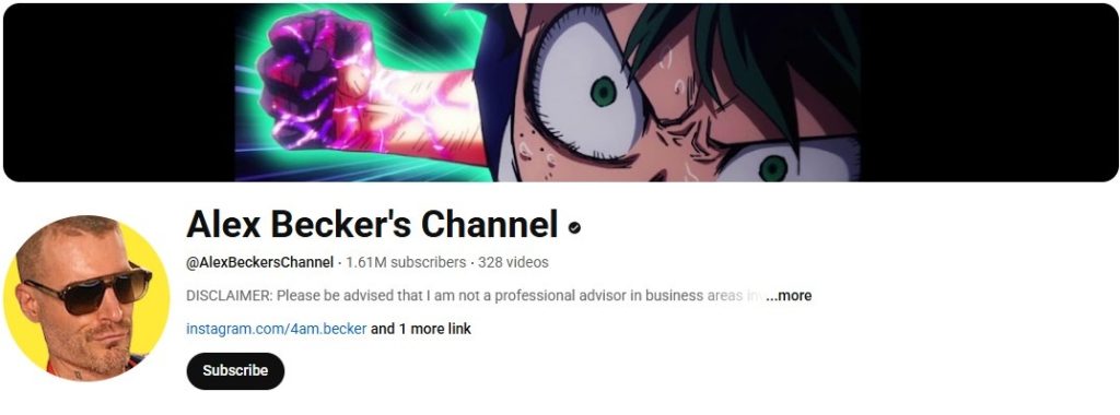 Alex Becker- Best Crypto Influencer