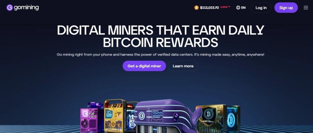 Gomining- Best Bitcoin Mining App
