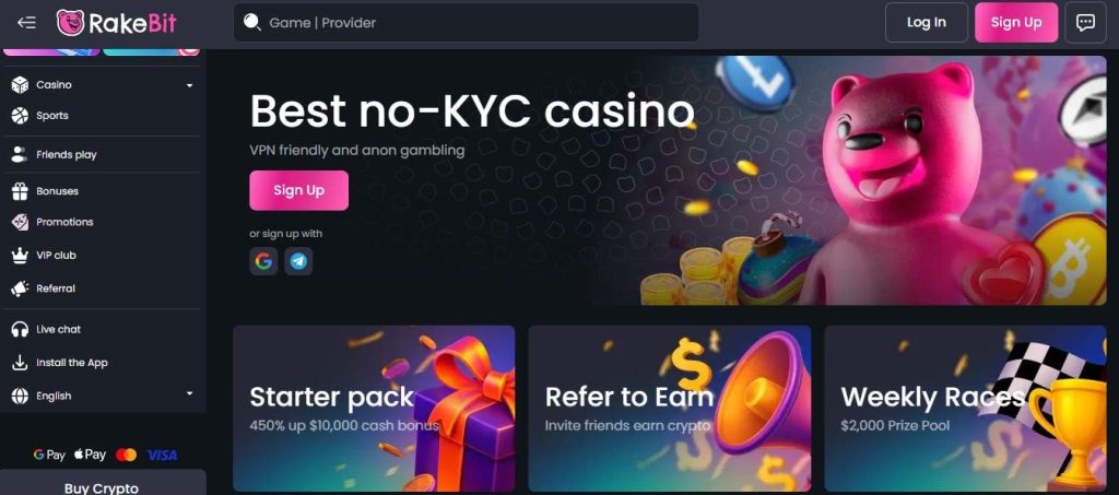RakeBit- Best Crypto Casino