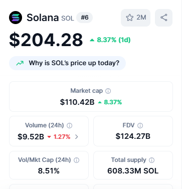 Crypto Top Gainers solana