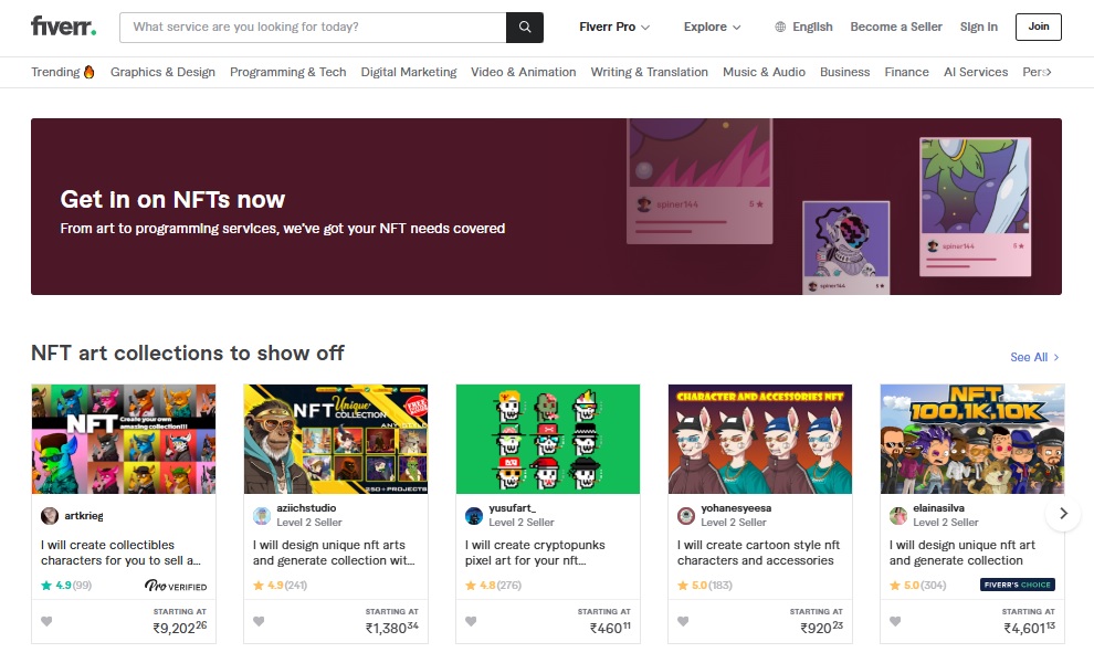 Fiverr NFT