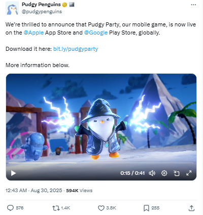 Pudgy Party Game Launch - Pudgy Penguins