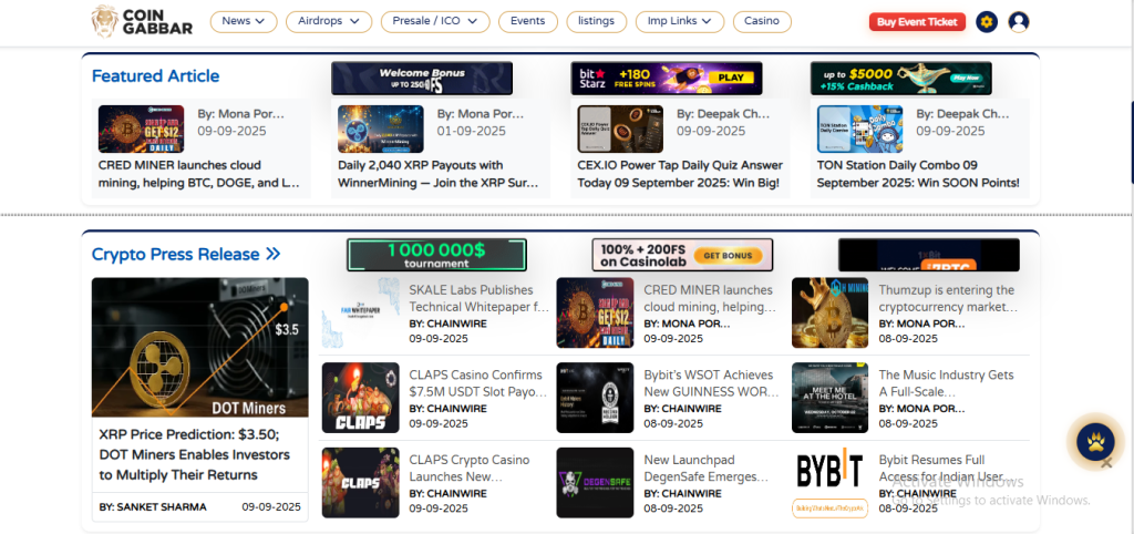Best Crypto News Websites Coin Gabbar