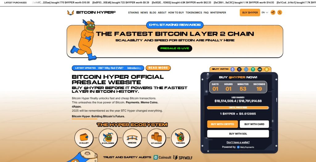 Bitcoin Hyper Crypto Presale