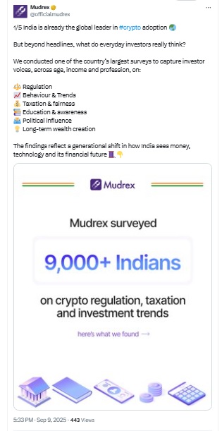 Mudrex Survey - Mudrex X Post