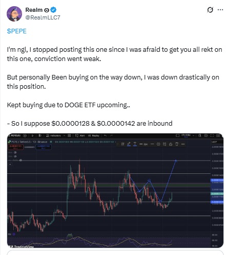 Pepe Coin Price Prediction - Realm X Post