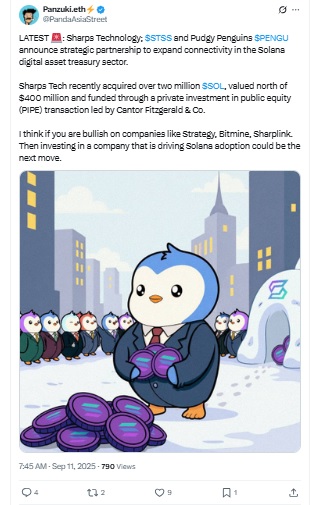 Pudgy Penguins - Panzuki eth X Post