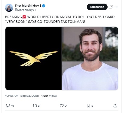 World Liberty Financial -That Martini Guy ₿