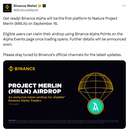 MRLN Token Listing on Binance, जानिए कब होगी