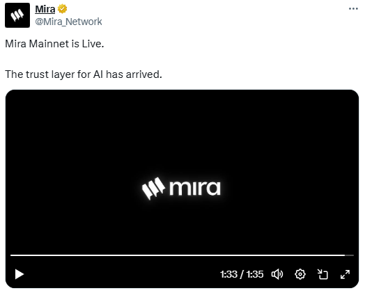 Mira Network Mainnet Launch, क्या OpenAI को देगा कड़ी टक्कर