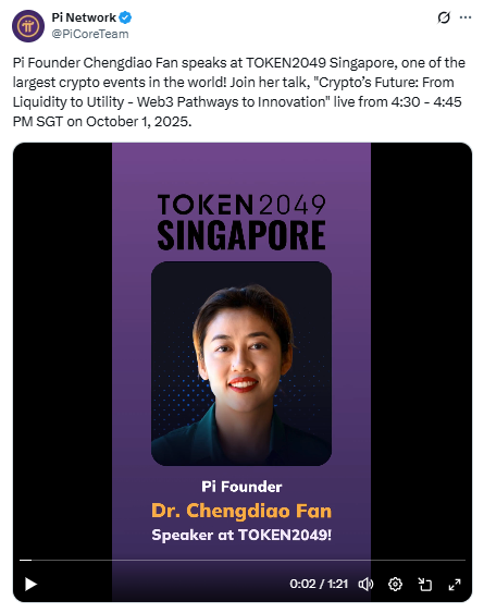 Pi Founder की TOKEN2049 Singapore में होगी खास प्रेजेंटेशन