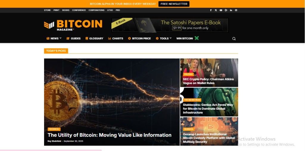 Best Crypto News Websites Bitcoin Magazine