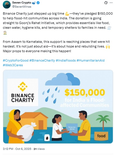 Binance - Seven Crypto X Post