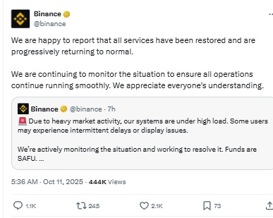 Binance X Post 1