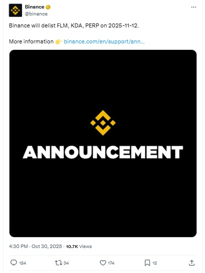 Binance X Post