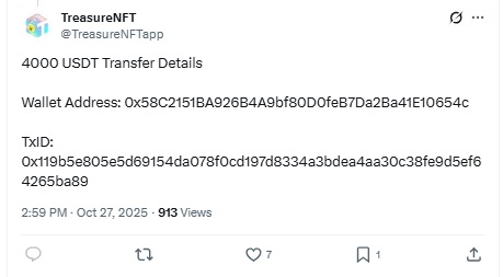 BlackRock Treasure NFT Acquisition