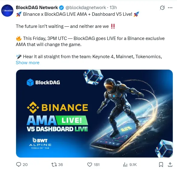 BlockDAG Binance AMA Session Details