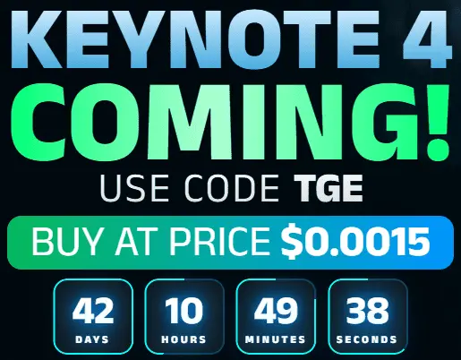 BlockDAG Presale और Keynote 4 लॉन्च, सबकी नज़रें 26 नवंबर पर