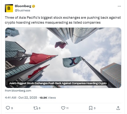 Digital Asset Treasury - Bloomberg X Post