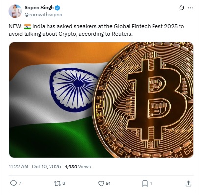 Global Fintech Fest - Sapna Singh X Post